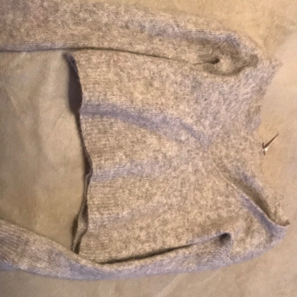 Alpaca and wool gray sweater